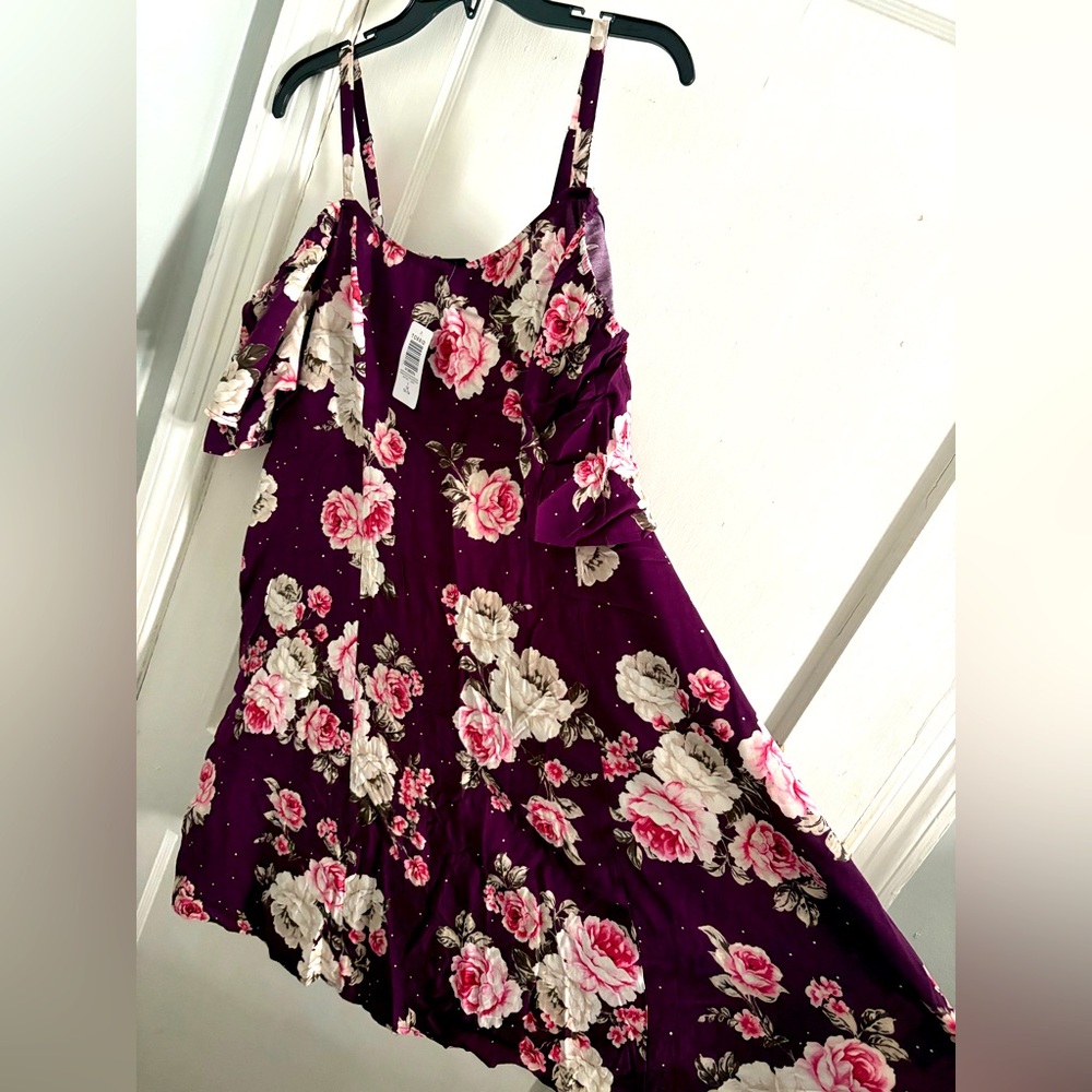 Torrid Floral Burgundy Dress
